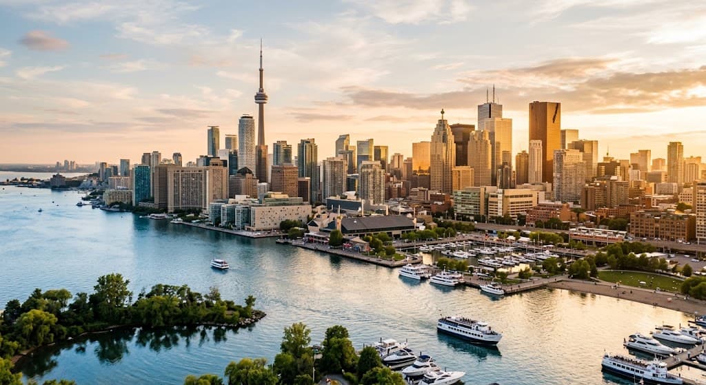 Greater Toronto Area skyline and service region